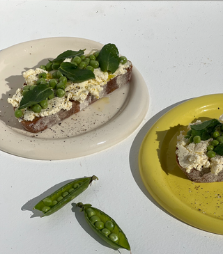 Whipped Ricotta and Minty Pea Toast